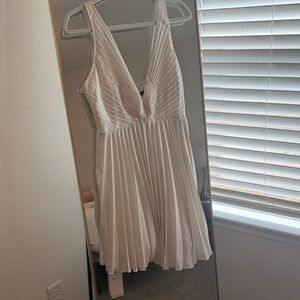 Abercrombie & Fitch Cream Pleated Top